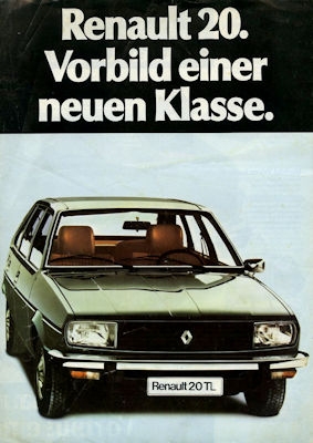 Renault 20 Prospekt 1976