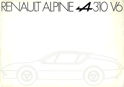 Renault A 310 i Prospekt ca. 1976
