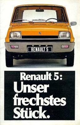Renault 5 Prospekt ca. 1977