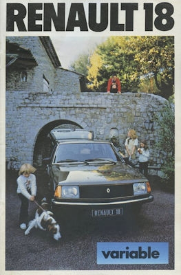 Renault 18 Variable Prospekt ca. 1979