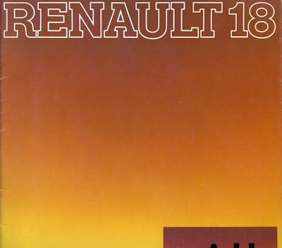 Renault 18 Variable brochure 1979