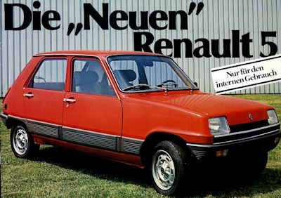 Renault 5 brochure 1980