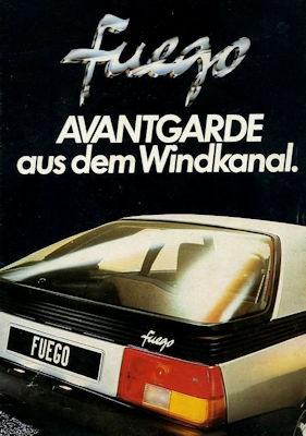 Renault Fuego brochure ca. 1980