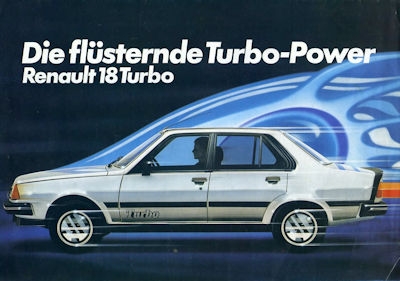 Renault 18 Turbo brochure 1981