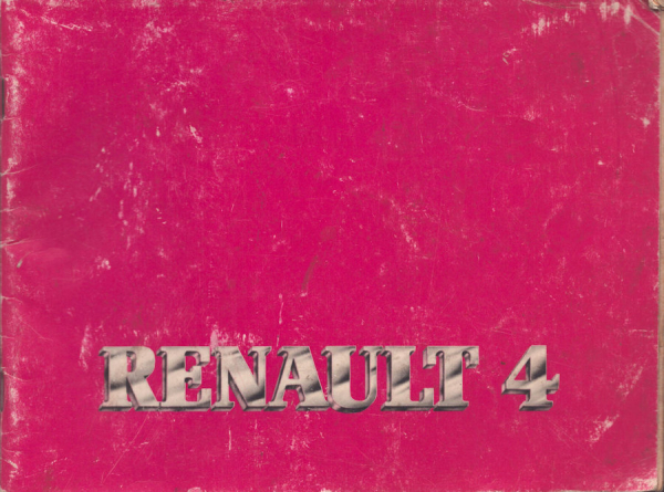 Renault R 4 Bedienungsanleitung ca. 1982