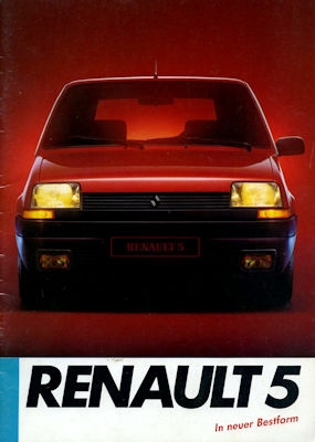 Renault 5 brochure ca. 1985