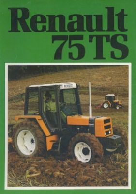 Renault Schlepper 75 TS Prospekt 1980er Jahre