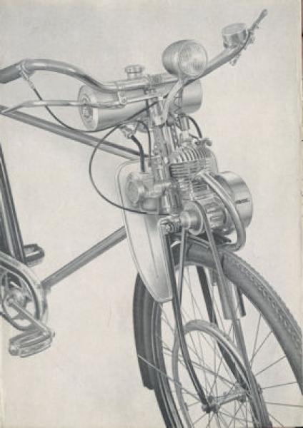Rex Fahrrad-Hilfs-Motor Prospekt 1953