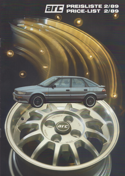 Rial Leichtmetall-Felgen Prospekt-Mappe 1989