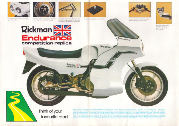 Rickman Endurance Competition Replica Programm ca. 1978
