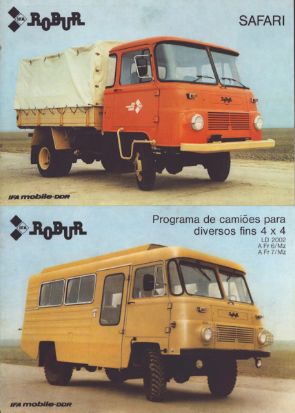 Robur Prospekt Mappe 1980er Jahre