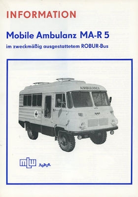 Robur Mobile Ambulanz MA-R 5 Prospekt 1987