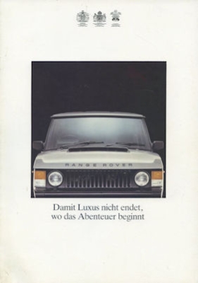 Range Rover Prospekt 5.1984