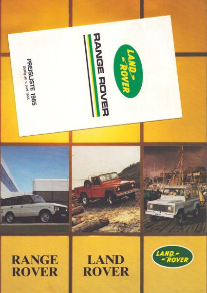 Land Rover / Range Rover Programm 1985