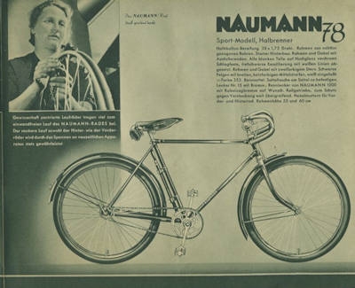 Seidel & Naumann Fahrrad Prospekt ca. 1938