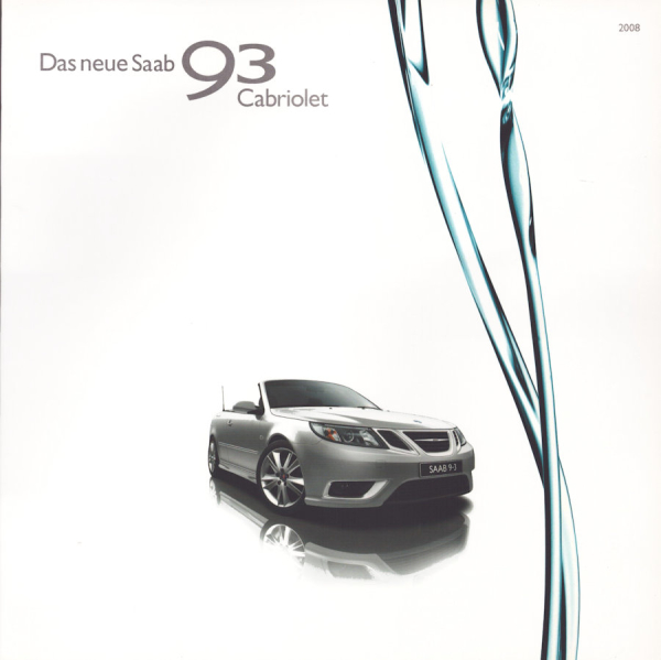 Saab 93 Cabriolet Prospekt 2008