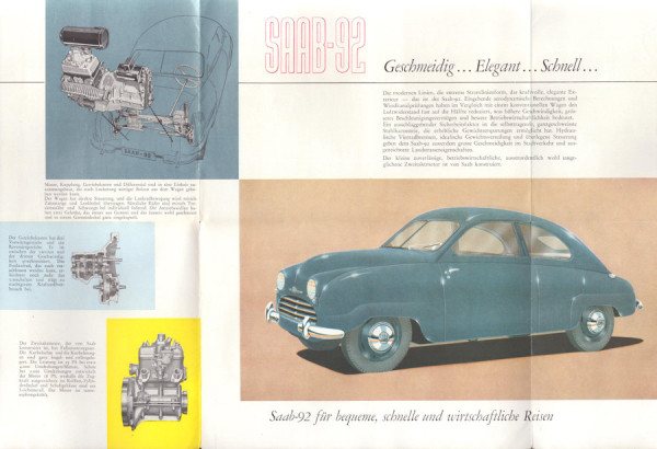 Saab 92 Prospekt 1953