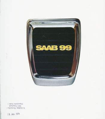 Saab 99 Prospekt ca. 1974