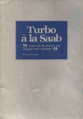 Saab 900 Turbo Pressestimmen Prospekt 1980