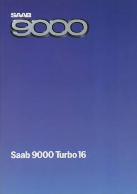 Saab 9000 Turbo 16 Prospekt 1984