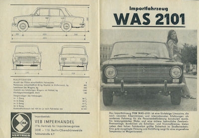 Schiguli WAS 2101 brochure 1971