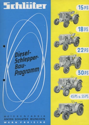 Schlüter Schlepper Programm ca. 1956