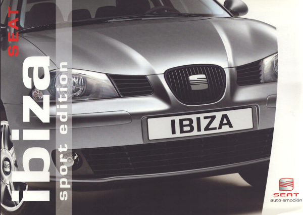 Seat Ibiza Sport Edition Prospekt 9.2004