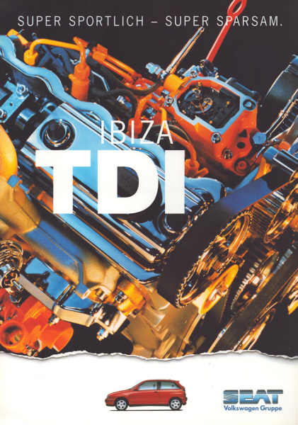 Seat Ibiza TDI Prospekt ca. 1997