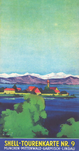 Shell Tourenkarte 9 1930er Jahre