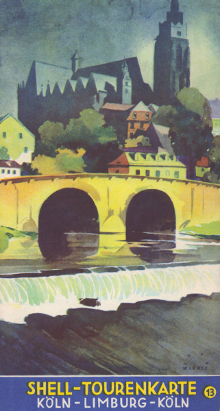 Shell Tourenkarte 13 1930er Jahre