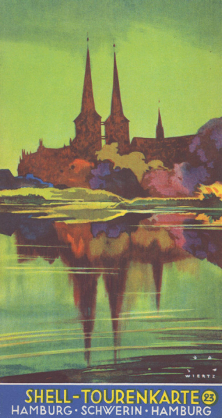 Shell Tourenkarte 23 1930er Jahre