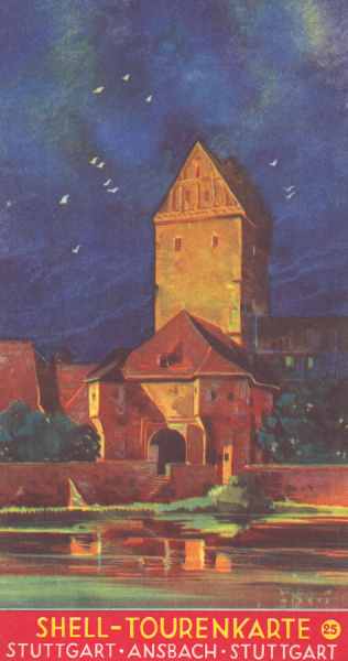 Shell Tourenkarte 25 1930er Jahre