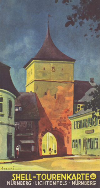 Shell Tourenkarte 35 1930er Jahre