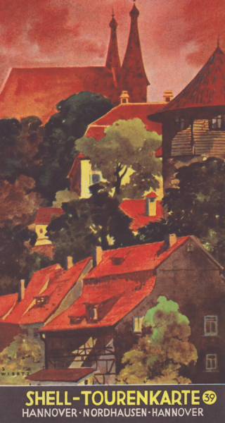 Shell Tourenkarte 39 1930er Jahre