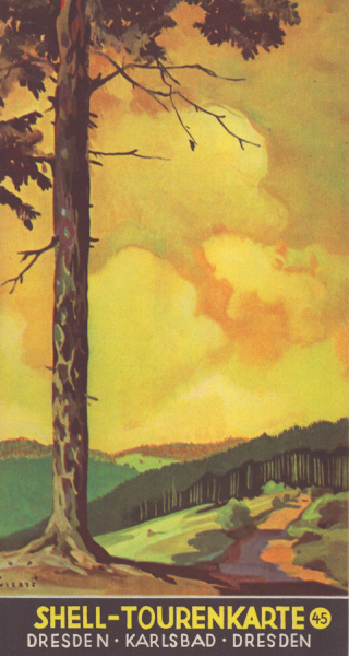 Shell Tourenkarte 45 1930er Jahre