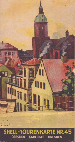 Shell Tourenkarte 45 1930er Jahre