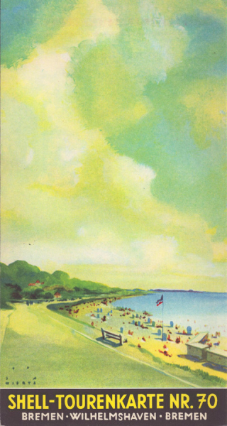 Shell Tourenkarte 70 1930er Jahre