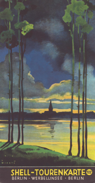 Shell Tourenkarte 102 1930er Jahre