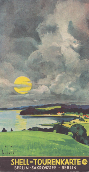 Shell Tourenkarte 103 1930er Jahre