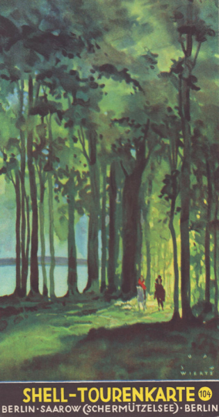 Shell Tourenkarte 104 1930er Jahre