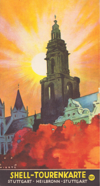 Shell Tourenkarte 109 1930er Jahre
