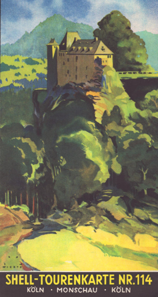 Shell Tourenkarte 114 1930er Jahre