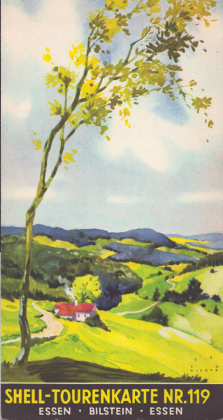 Shell Tourenkarte 119 1930er Jahre