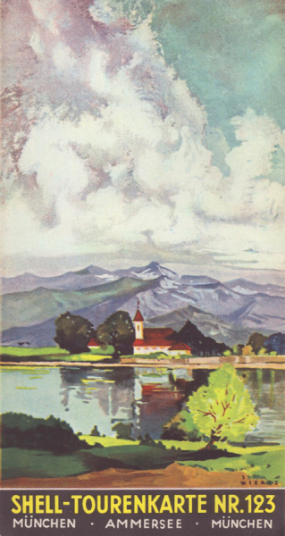 Shell Tourenkarte 123 1930er Jahre