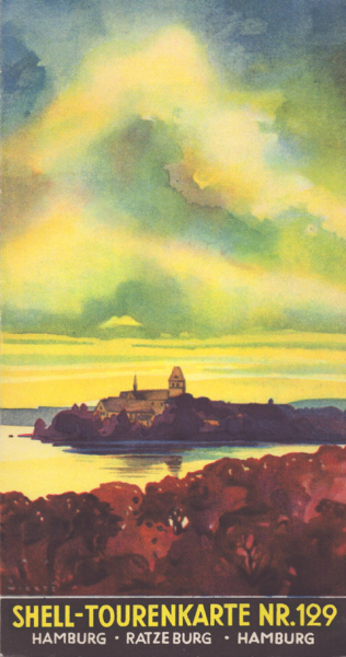 Shell Tourenkarte 129 1930er Jahre