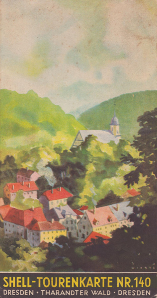 Shell Tourenkarte 140 1930er Jahre