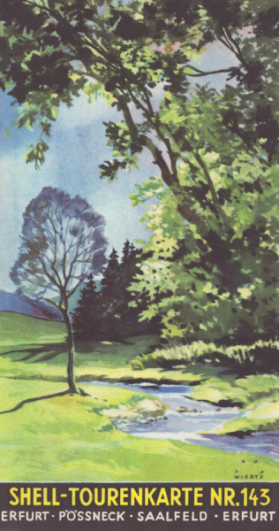 Shell Tourenkarte 143 1930er Jahre