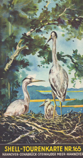 Shell Tourenkarte 165 1930er Jahre