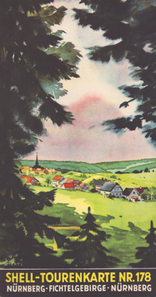 Shell Tourenkarte 178 1930er Jahre
