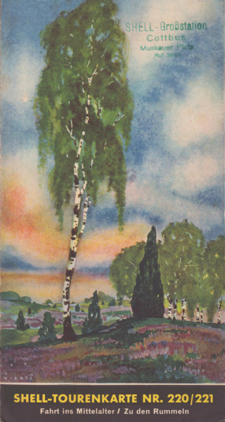Shell Tourenkarte 220/221 1930er Jahre